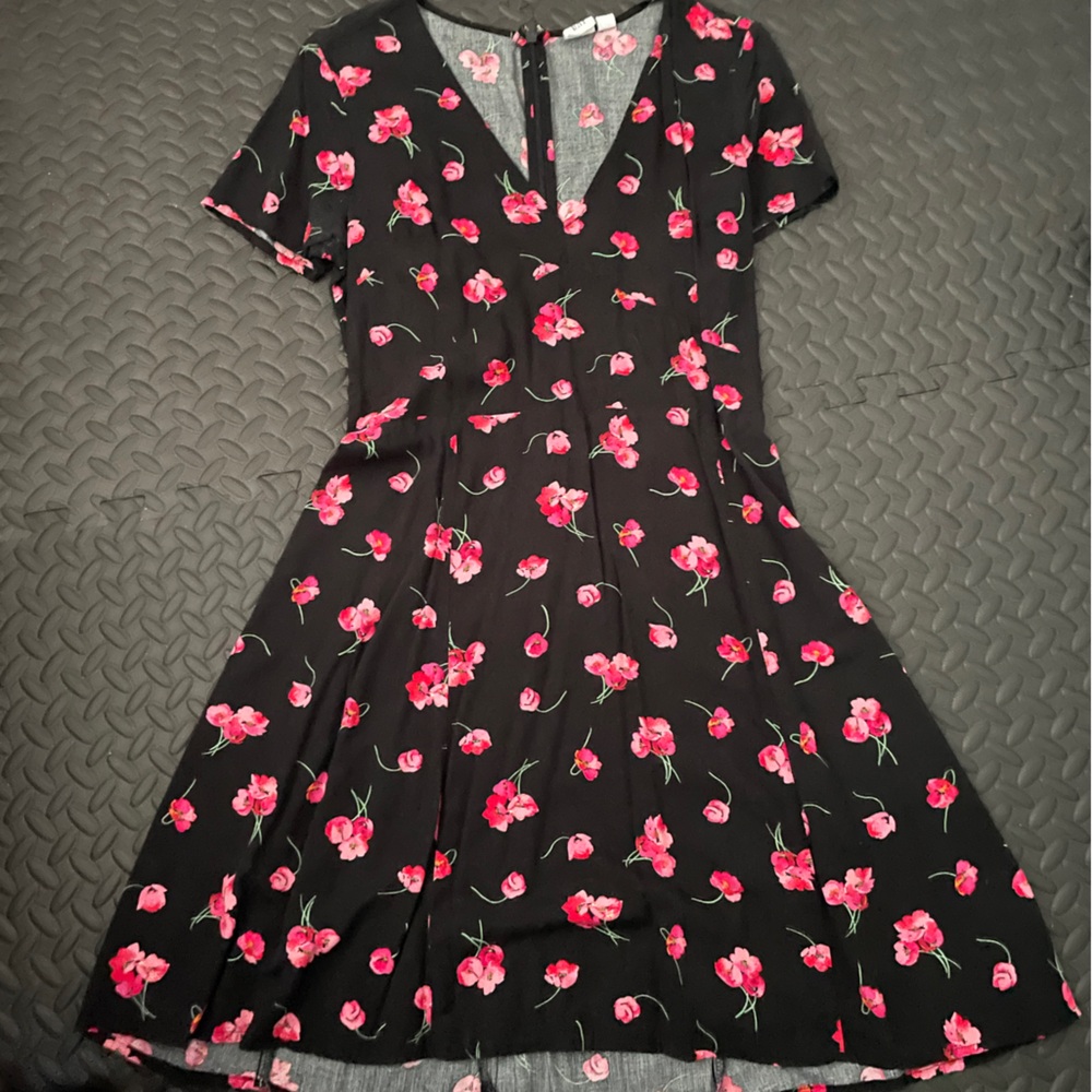 Floral A-line mini dress